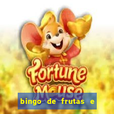 bingo de frutas e legumes para imprimir